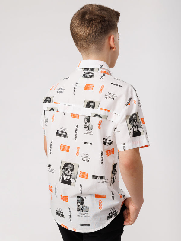 SHORT BUTTONED SHIRT White / 14