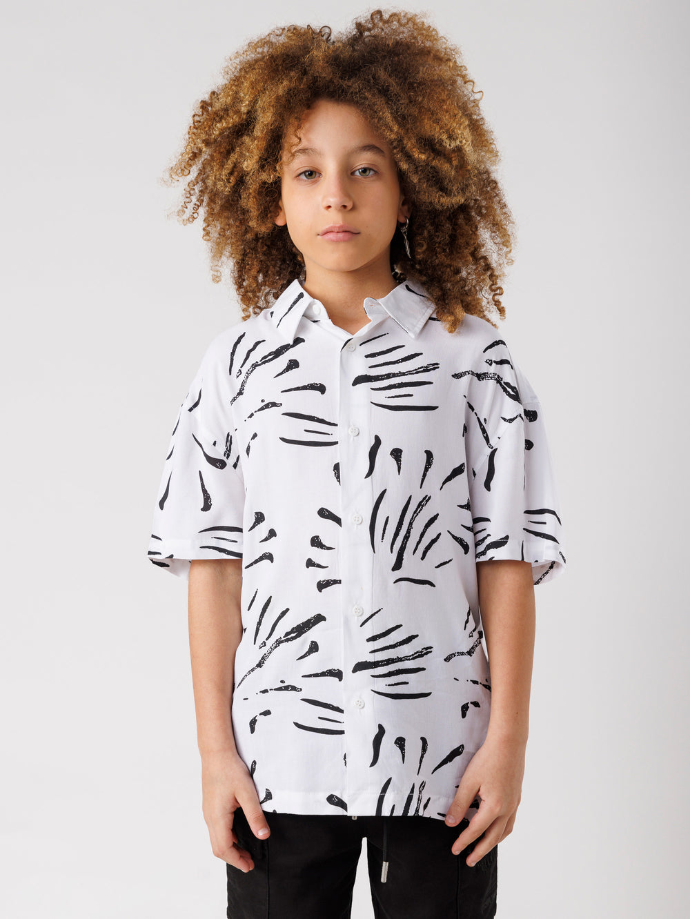 SHORT BUTTONED SHIRT White / 14
