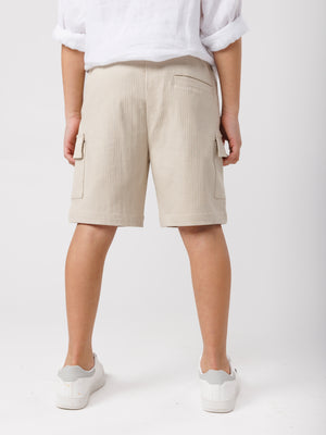 WOVEN BERMUDA Beige / 14