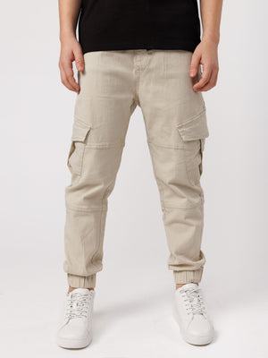 CARGO WOVEN PANTS Beige / 14