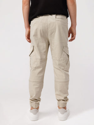 CARGO WOVEN PANTS Beige / 14