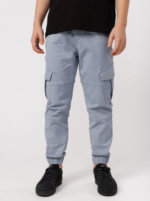 CARGO WOVEN PANTS Light Blue / 14