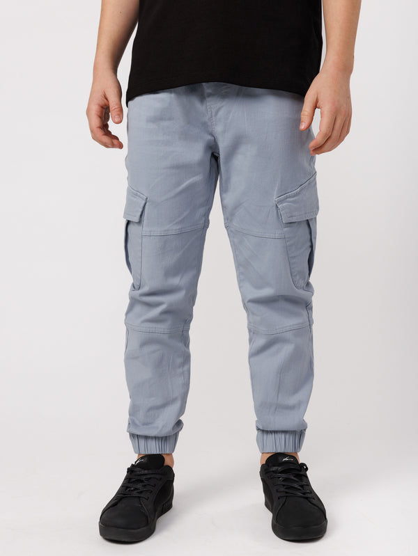 CARGO WOVEN PANTS Light Blue / 14