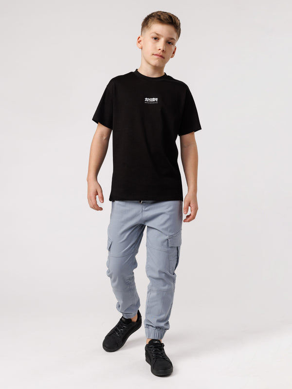 CARGO WOVEN PANTS Light Blue / 14