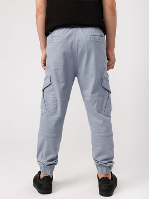 CARGO WOVEN PANTS Light Blue / 14