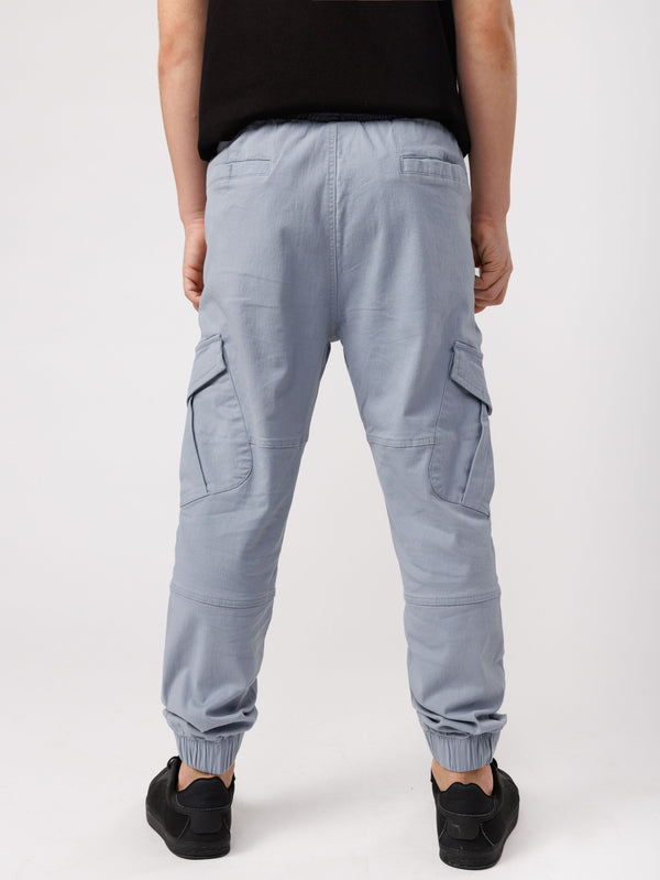 CARGO WOVEN PANTS Light Blue / 14