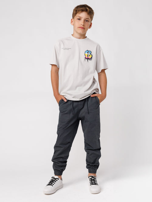 WOVEN PANTS Dark Gray / 14