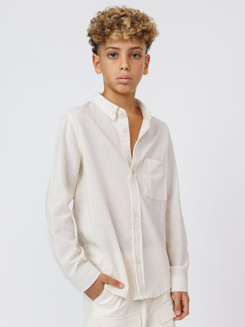 FASHION BUTTONNED SHIRTS Cream / 14