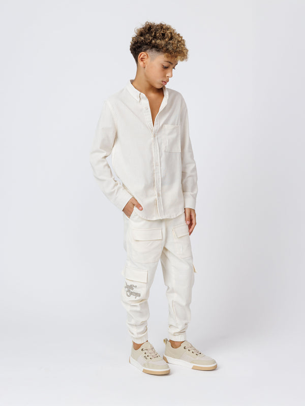 FASHION BUTTONNED SHIRTS Cream / 14