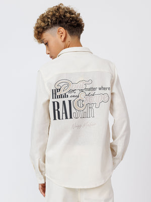 FASHION BUTTONNED SHIRTS Cream / 14