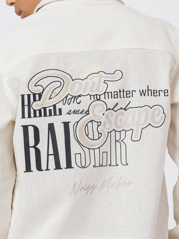 FASHION BUTTONNED SHIRTS Cream / 14