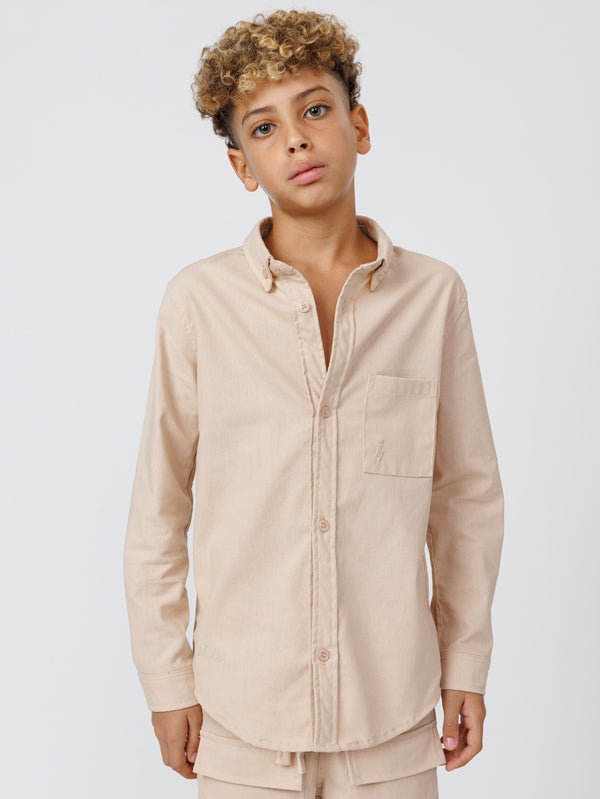 FASHION BUTTONNED SHIRTS Beige / 14
