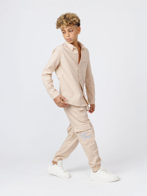 FASHION BUTTONNED SHIRTS Beige / 14