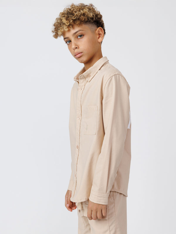 FASHION BUTTONNED SHIRTS Beige / 14