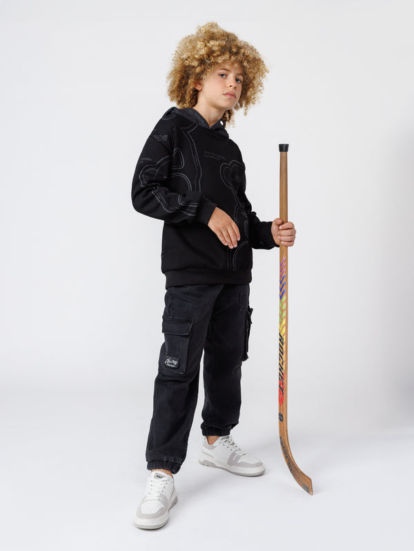 FASHION HOODIE Black / 14