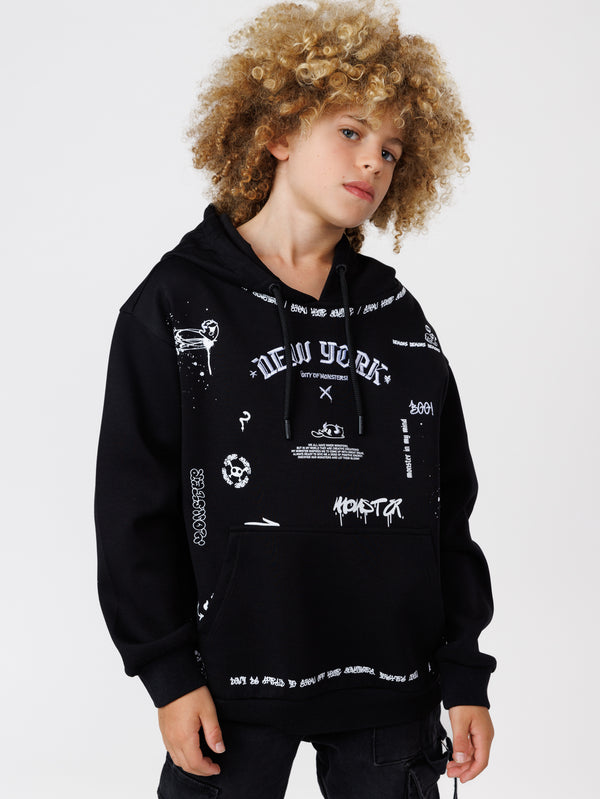 FASHION HOODIE Black / 14