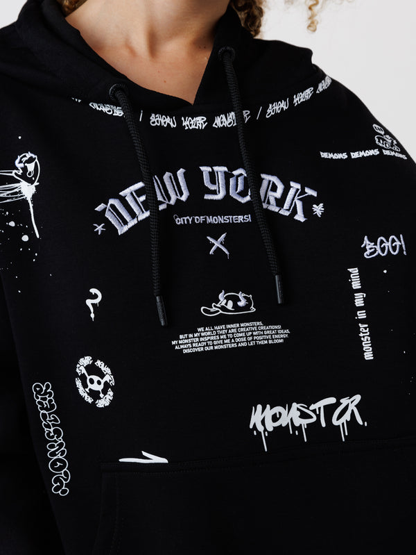 FASHION HOODIE Black / 14