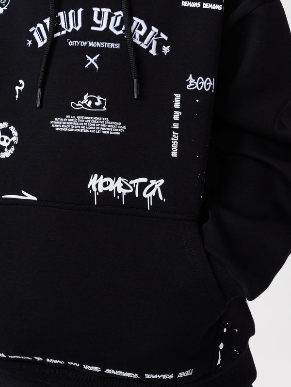 FASHION HOODIE Black / 14