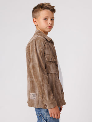 OVER SHIRT JACKET Beige / 14