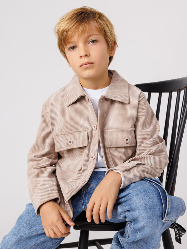 OVER SHIRT JACKET Stone / 14