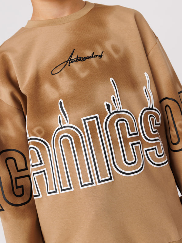 FASHION SWEATSHIRT Beige / 14