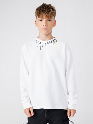 LONG FASHION SLEEVE T White / 14