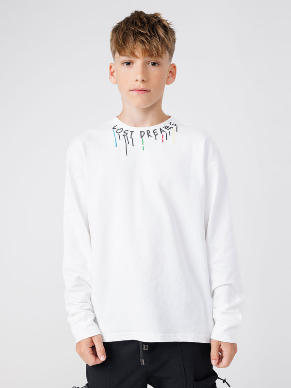 LONG FASHION SLEEVE T White / 14