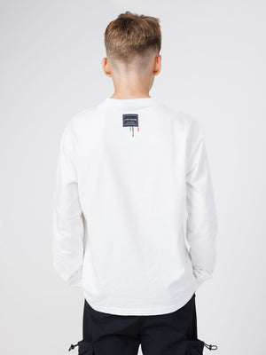LONG FASHION SLEEVE T White / 14
