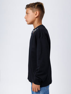 LONG FASHION SLEEVE T Black / 14