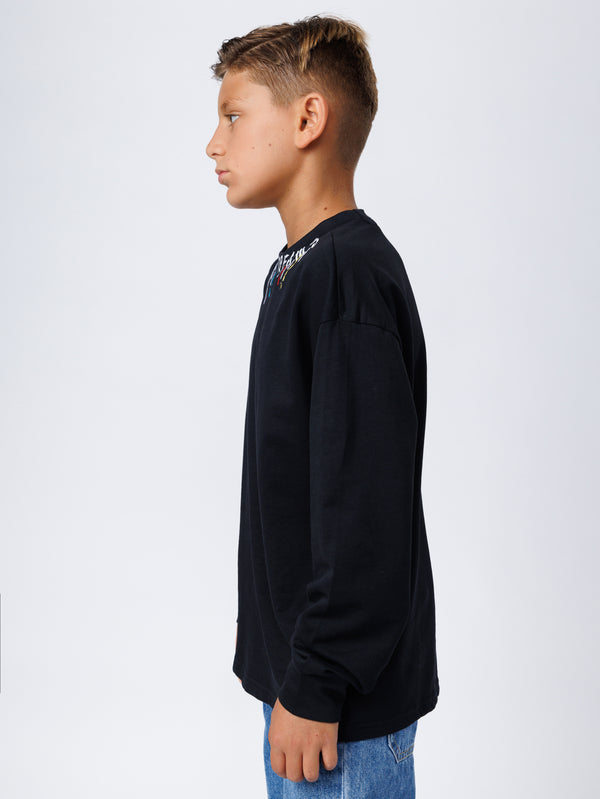LONG FASHION SLEEVE T Black / 14