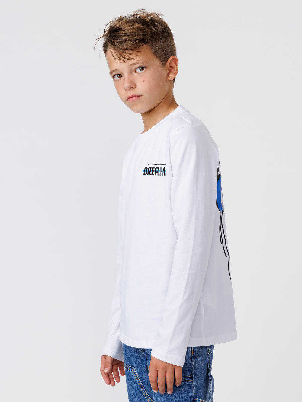 LONG FASHION SLEEVE T White / 14