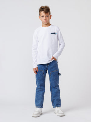 LONG FASHION SLEEVE T White / 14