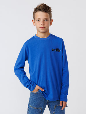 LONG FASHION SLEEVE T Blue / 14