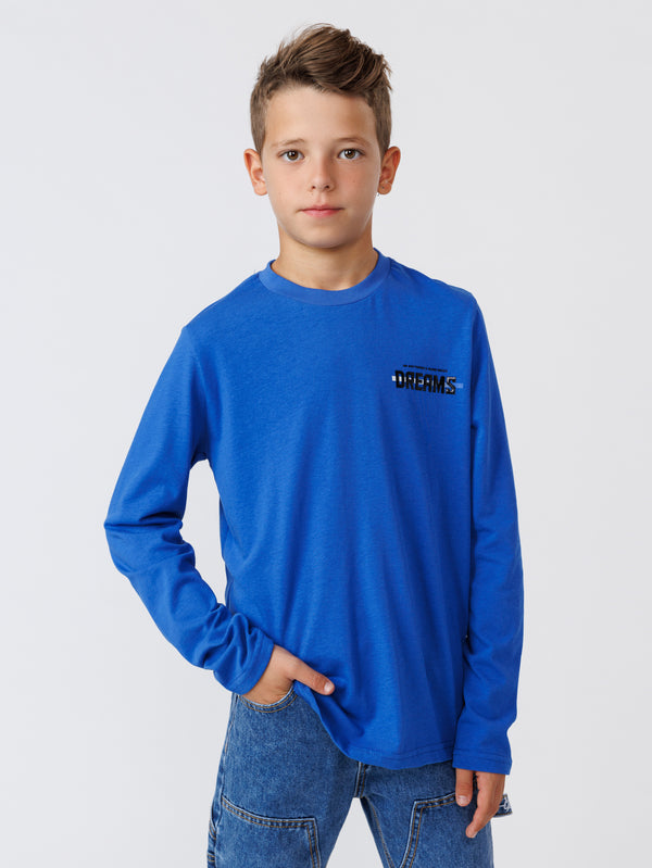 LONG FASHION SLEEVE T Blue / 14