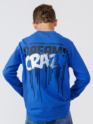 LONG FASHION SLEEVE T Blue / 14