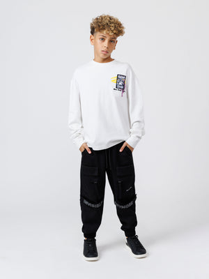 LONG FASHION SLEEVE T White / 14