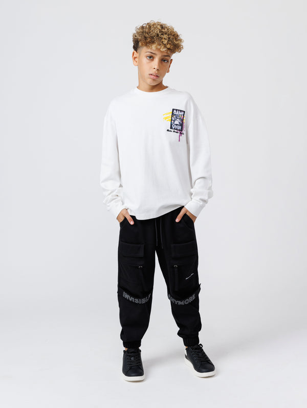 LONG FASHION SLEEVE T White / 14