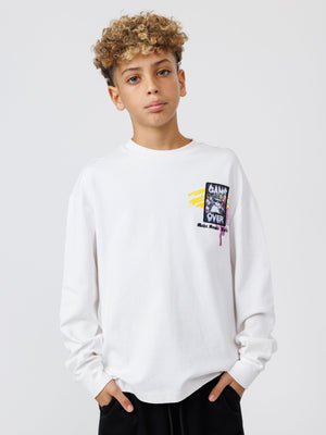 LONG FASHION SLEEVE T White / 14