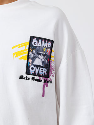 LONG FASHION SLEEVE T White / 14