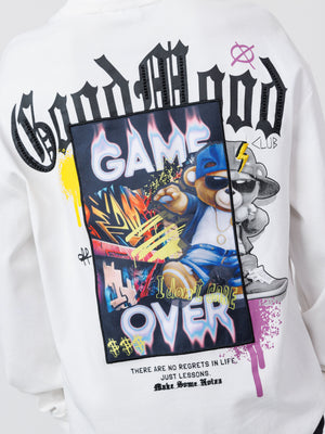 LONG FASHION SLEEVE T White / 14