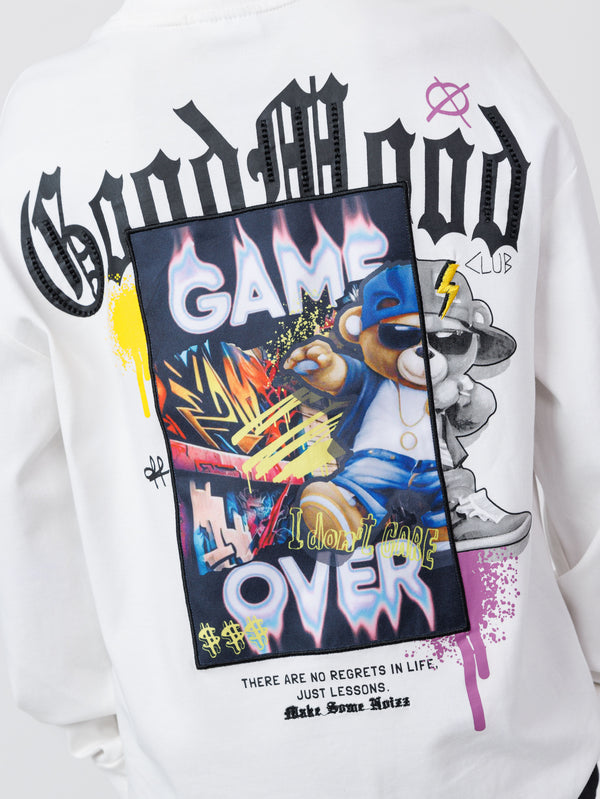 LONG FASHION SLEEVE T White / 14