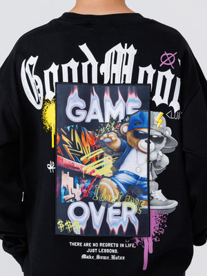 LONG FASHION SLEEVE T Black / 14