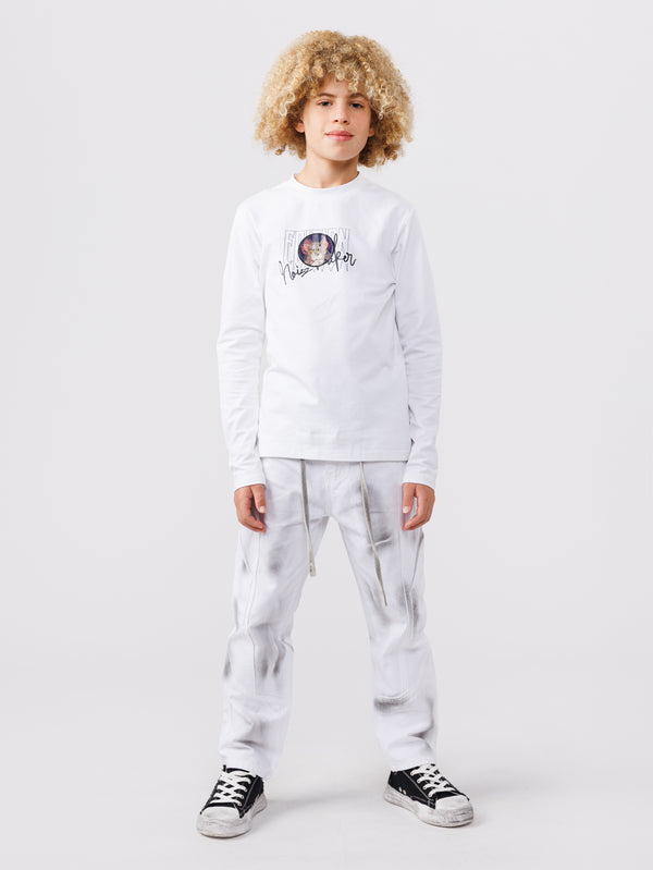 LONG FASHION SLEEVE T White / 14