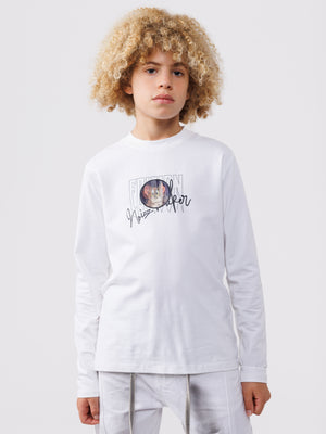LONG FASHION SLEEVE T White / 14