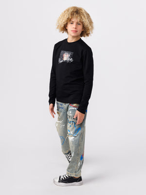 LONG FASHION SLEEVE T Black / 14