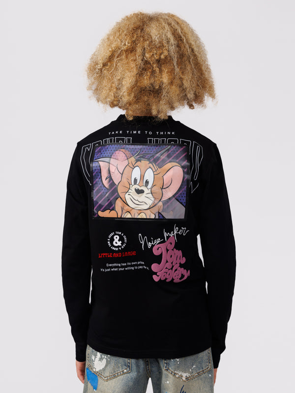 LONG FASHION SLEEVE T Black / 14