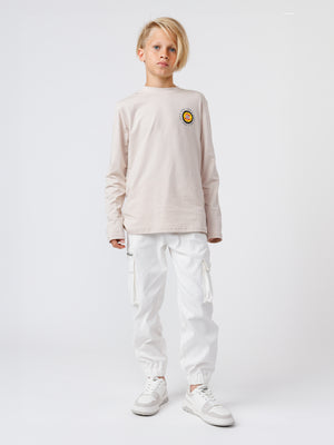 LONG FASHION SLEEVE T Beige / 14