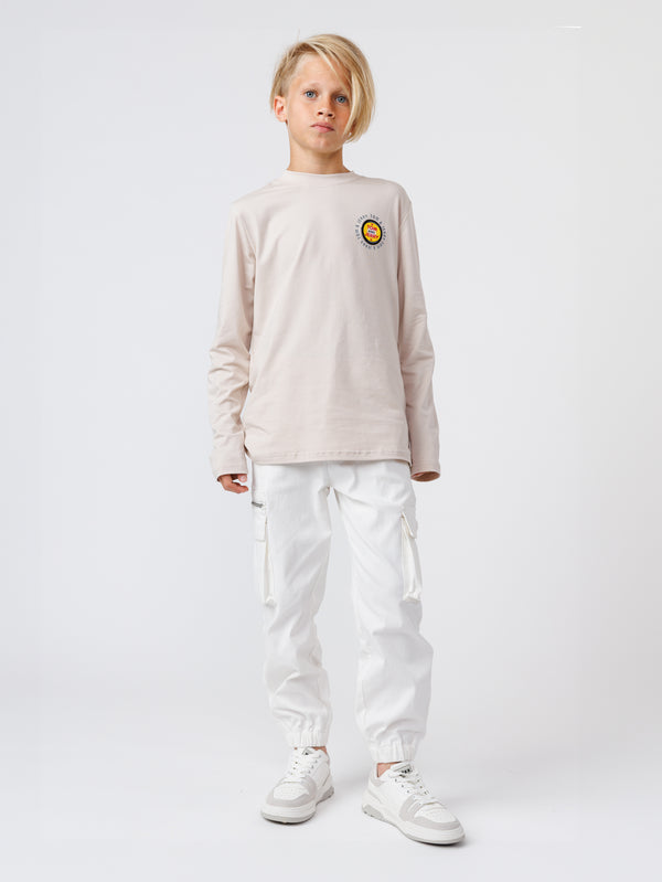 LONG FASHION SLEEVE T Beige / 14