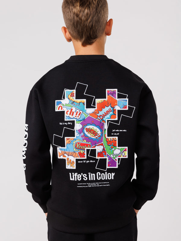 FASHION SWEATSHIRT Black / 14