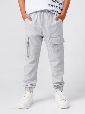 CARGO WOVEN PANTS Light Gray / 14